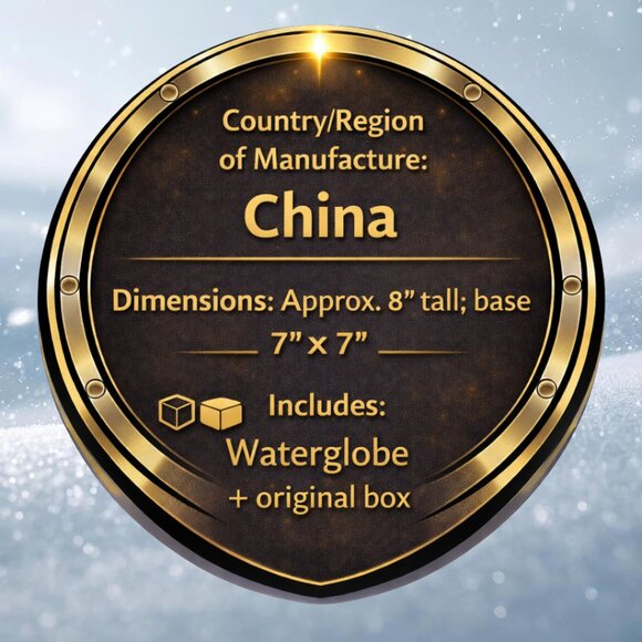 Vintage 1999 Home for the Holidays London Big Ben 150mm Musical Waterglobe 7lb - Picture 8 of 8